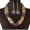 Conjunto collar y pendientes Africa