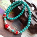 Bracelet with Turquoise and Agate natural Stone