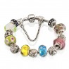 Pulsera con abalorios de Cristal Murano de varios colores