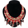 Ethnic tribal triangle necklace