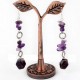 amethyst jewelry set ( Necklace, Earrings and Bracelet)