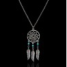 Turquoise Dream Catcher Pendant Necklace 