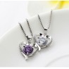 Crystal Heart pendant necklace