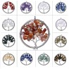Tree of life Wire Wrapped Chip Semi precious stone Pendant