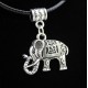 Vintage Bohemian Elephant pendant necklace 