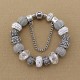 European style bracelets with charms-different colours