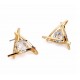 Triangle Zircon stud earrings 