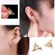 Triangle Zircon stud earrings 