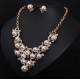 Jewelry set necklace and earrings with pearls Desiree