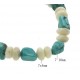 Natural White Coral and Turquoise Bracelet
