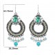 Indian Ethnic Style Earrings with Blue Stones