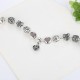 European Classic Silver plated Heart Charms Bracelet