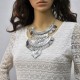 Big Vintage Chunky Coin Bohemian Necklace Sciacca