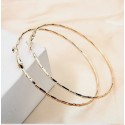 Fashion Party Style Earrings Circle Golden and Silver Color