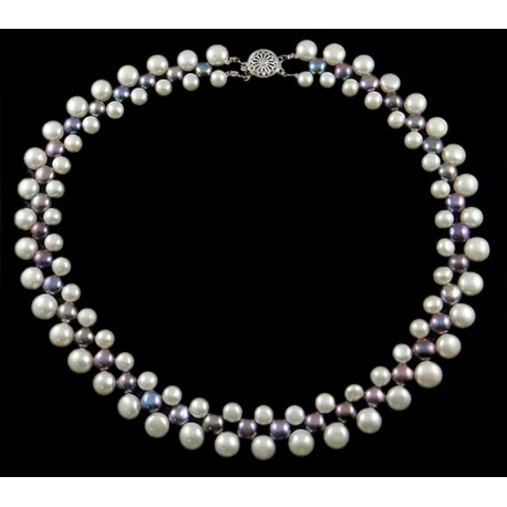 Natural Freshwater Pearl Necklace Two Colors