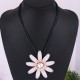 Big Pink Daisy Flower Necklace