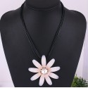 Big Pink Daisy Flower Necklace