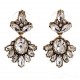 Vintage Earrings with Crystal Insert Rhinestone