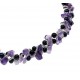 Natural Freshwater Pearl Necklace, with Glass Seed Beads & Amethyst