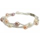 Natural fresh-water Pearl Bracelet with Glass Seed Beads