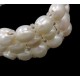 Brazalete de perlas naturales de tres vueltas