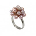 Freshwater Pearl Finger Ring Champagne Rosé