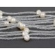 Multi Strand White Freshwater Pearl And Glass Beads Knot Tassel Necklace