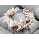 Pulsera con perlas y conchas