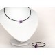 Simple Style Amethyst Stone Set, Necklace And Bracelet