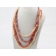 Freshwater Pearl And Rhodonite Twisted Necklace