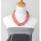 Collar de Cuarzo Cherry y Perlas naturales grises