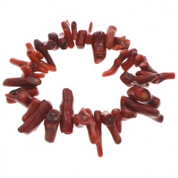 Natural Irregular Red Coral Bracelet