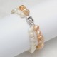 Freshwater Cultured Pearl Bracelet with Two Layers