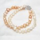 Freshwater Cultured Pearl Bracelet with Two Layers