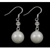 White Sea Shell Drop Earring