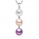 Necklace with Three Pearls pendant