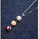 Necklace with Three Pearls pendant