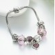 European Style Bracelet with Hearts and Love charms
