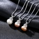 925 Silver & Natural Freshwater Pearl Pendant Necklace
