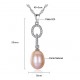 Natural Freshwater Pearls 925 Sterling Silver Pendant Necklace