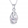 Colgante con Perla natural de Agua Dulce de inspiración Fabergé
