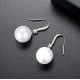 Pearl Drop Earrings with Cubic Zirconia