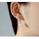 Pearl Drop Earrings with Cubic Zirconia