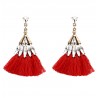 Bohemia Crystal With Tassel Dangle Drop Earrings Orinoco