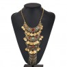 Collar estilo zíngara con monedas antiguas