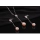 Natural Pearl Jewelry Set & S925 Sterling Silver
