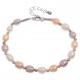 Freshwater Cultured Rice Pearl Bracelet Multicolor Pearls
