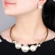Neckalce & Earrings jewelry Set With Maxi Pearls Alcudia