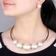 Conjunto collar y pendientes con Maxi perlas Alcudia