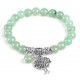 Natural Crystal Gem Stone Beads Bracelet with Tree of Life Charms